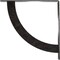 Ekena Millwork Bulwark Steel Bracket, Antiqued Pewter 2"W x 18"D x 18"H BKTM02X18X18BUAPW - alternate 2